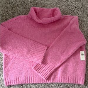 Anthropologie Pilcro pink cropped sweater